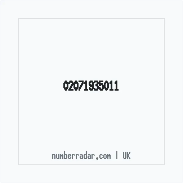 Reverse number check for +44 20 7193 5011 — who called me?