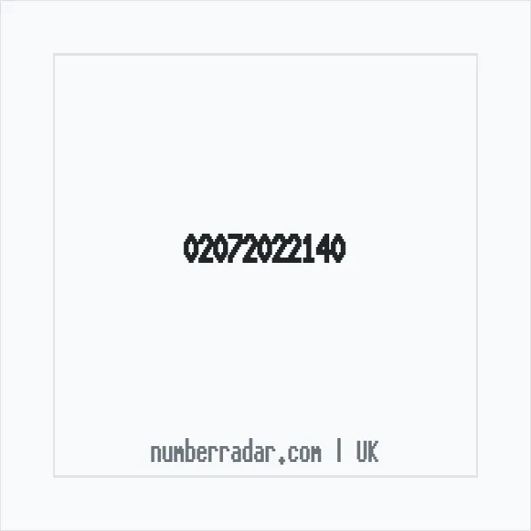 Reverse number check for +44 20 7202 2140 — who called me?