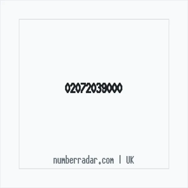 Reverse number check for +44 20 7203 9000 — who called me?