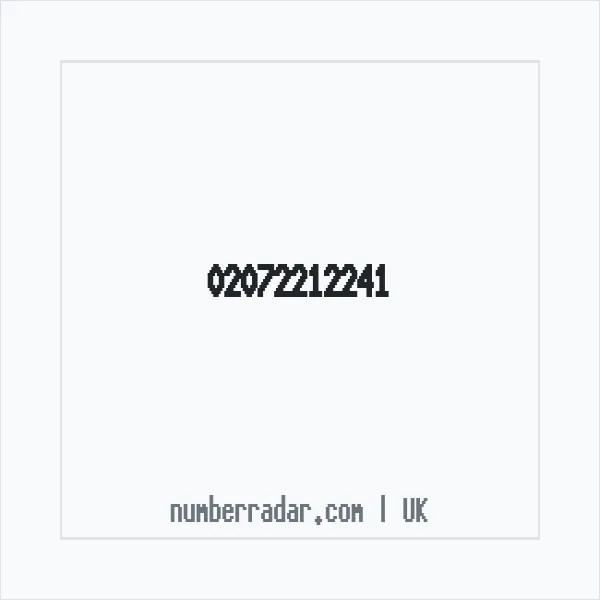 Reverse number check for +44 20 7221 2241 — who called me?