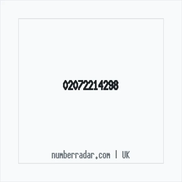 Reverse number check for +44 20 7221 4298 — who called me?