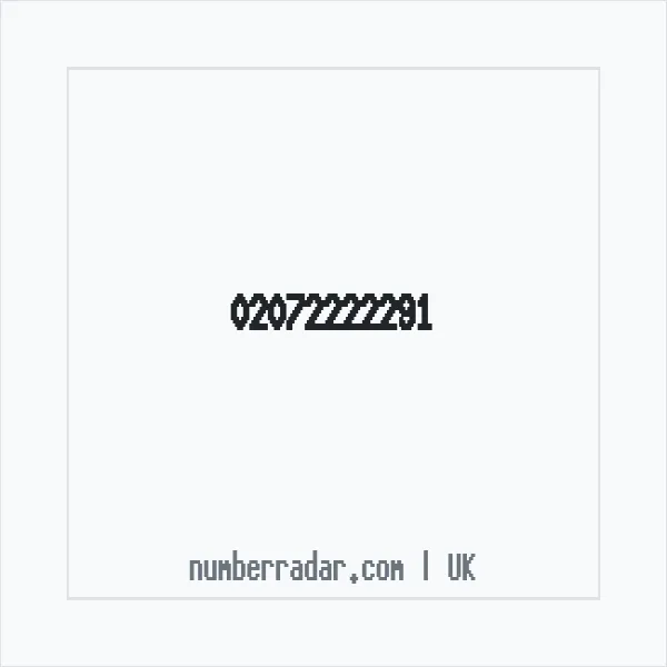 Reverse number check for +44 20 7222 2291 — who called me?