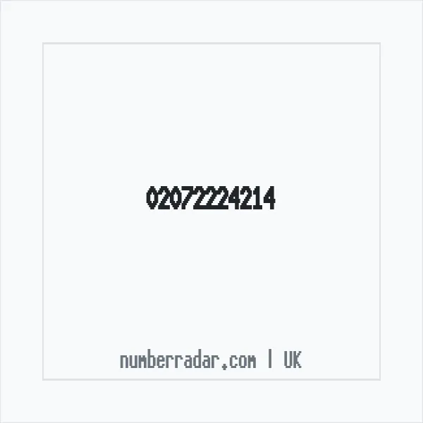 Reverse number check for +44 20 7222 4214 — who called me?