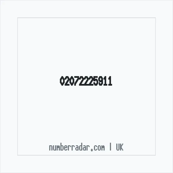 Reverse number check for +44 20 7222 5911 — who called me?