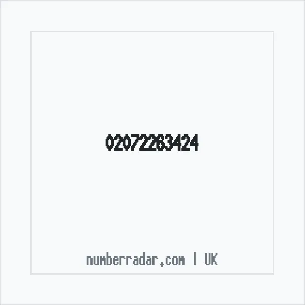 Reverse number check for +44 20 7226 3424 — who called me?