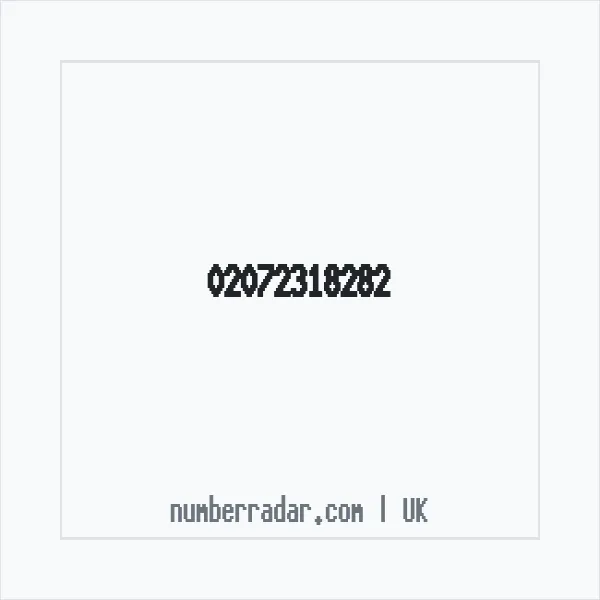 Reverse number check for +44 20 7231 8282 — who called me?
