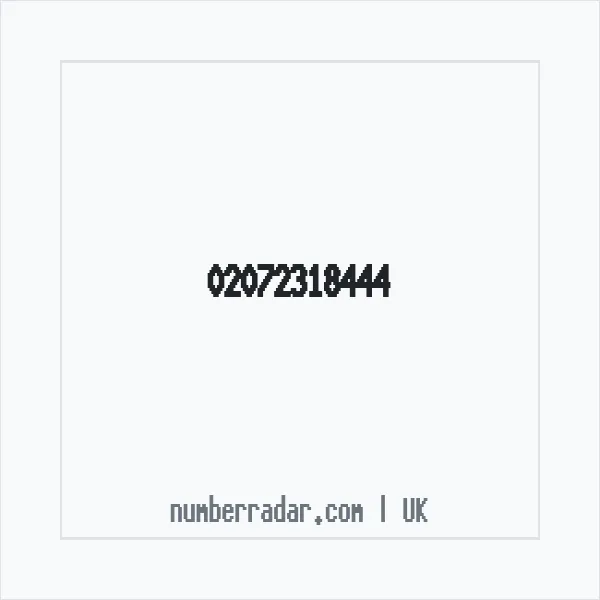 Reverse number check for +44 20 7231 8444 — who called me?