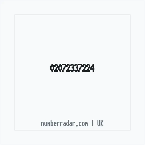 Reverse number check for +44 20 7233 7224 — who called me?