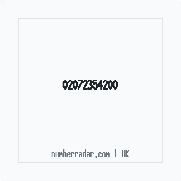 Reverse number check for +44 20 7235 4200 — who called me?