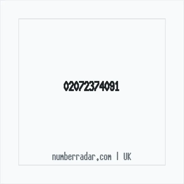 Reverse number check for +44 20 7237 4091 — who called me?