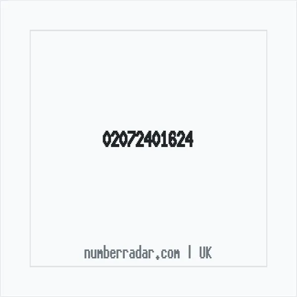 Reverse number check for +44 20 7240 1624 — who called me?