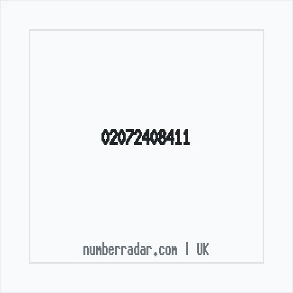 Reverse number check for +44 20 7240 8411 — who called me?