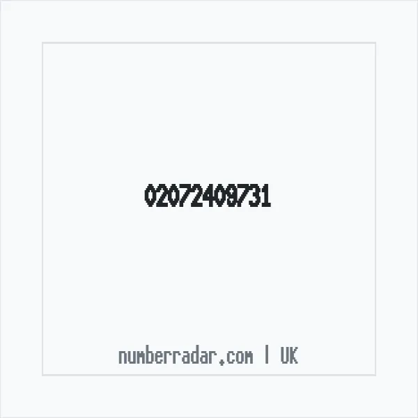 Reverse number check for +44 20 7240 9731 — who called me?