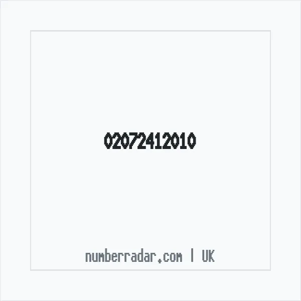 Reverse number check for +44 20 7241 2010 — who called me?
