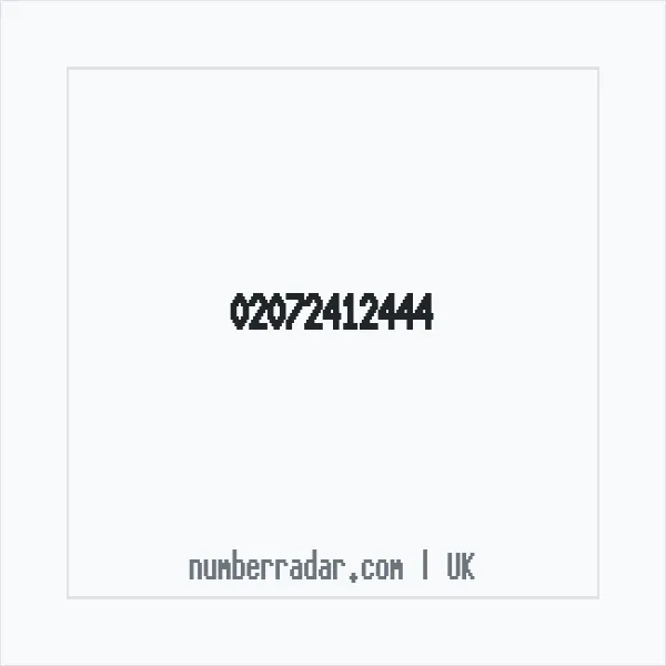 Reverse number check for +44 20 7241 2444 — who called me?