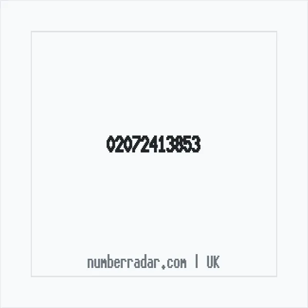 Reverse number check for +44 20 7241 3853 — who called me?