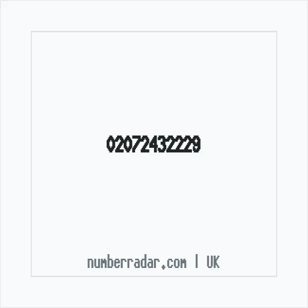 Reverse number check for +44 20 7243 2229 — who called me?