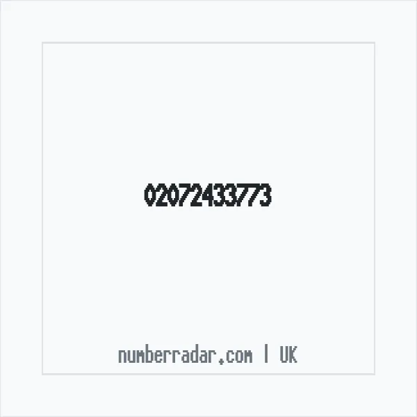 Reverse number check for +44 20 7243 3773 — who called me?