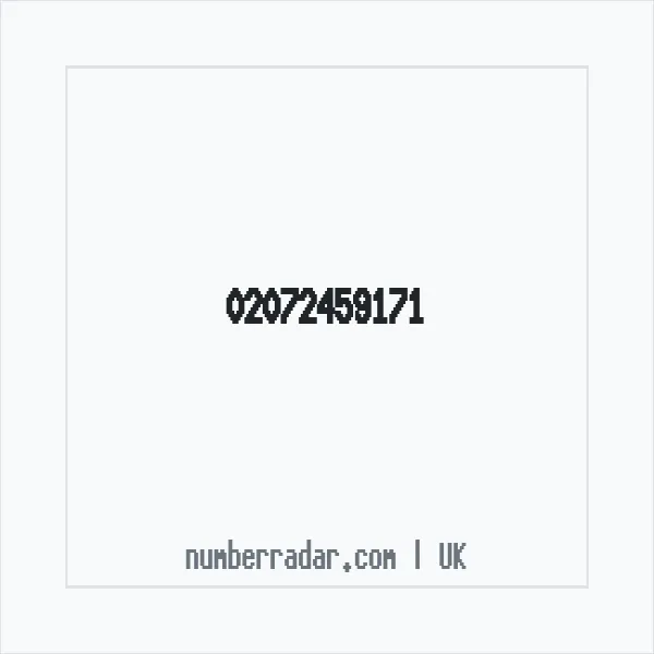 Reverse number check for +44 20 7245 9171 — who called me?