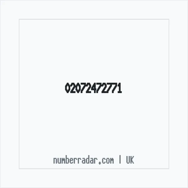 Reverse number check for +44 20 7247 2771 — who called me?