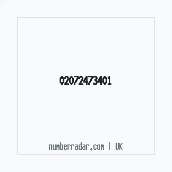 Reverse number check for +44 20 7247 3401 — who called me?