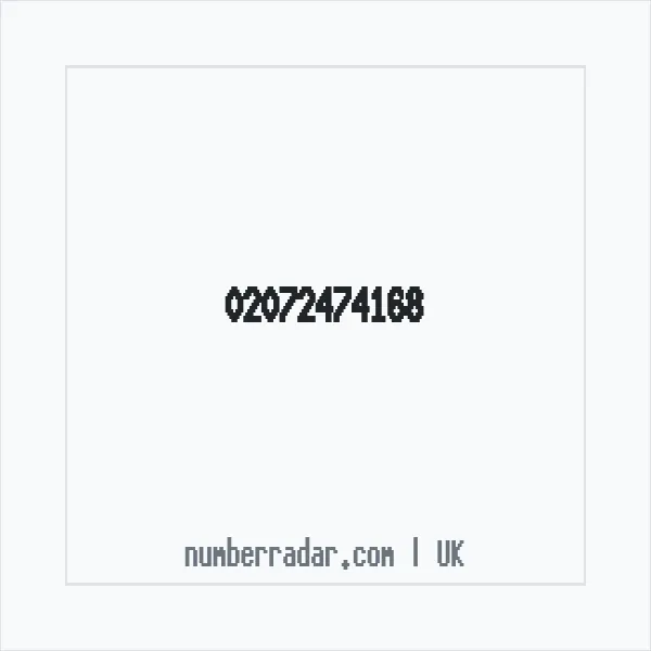 Reverse number check for +44 20 7247 4168 — who called me?
