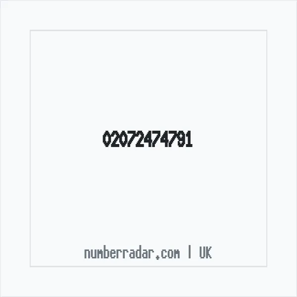 Reverse number check for +44 20 7247 4791 — who called me?