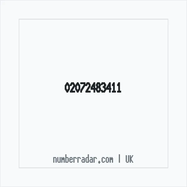 Reverse number check for +44 20 7248 3411 — who called me?