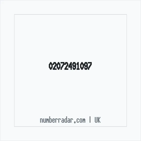 Reverse number check for +44 20 7249 1097 — who called me?
