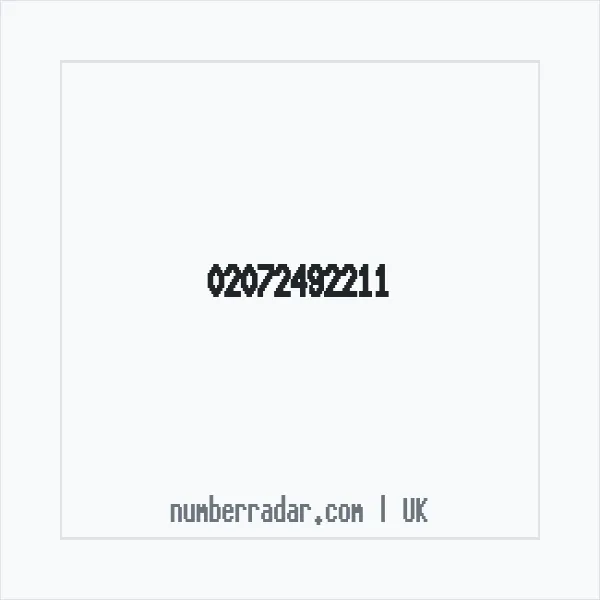 Reverse number check for +44 20 7249 2211 — who called me?
