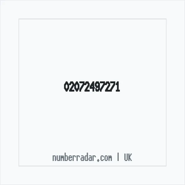 Reverse number check for +44 20 7249 7271 — who called me?