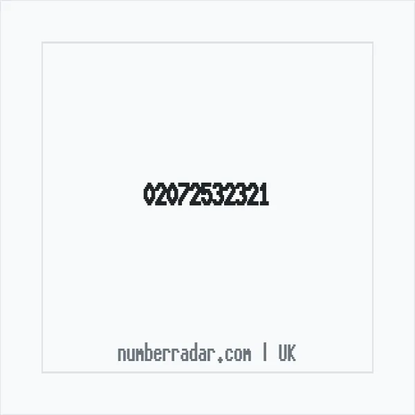 Reverse number check for +44 20 7253 2321 — who called me?