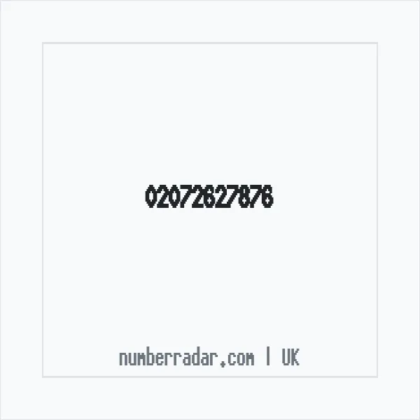 Reverse number check for +44 20 7262 7876 — who called me?