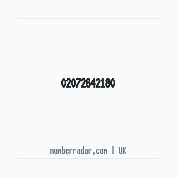 Reverse number check for +44 20 7264 2180 — who called me?