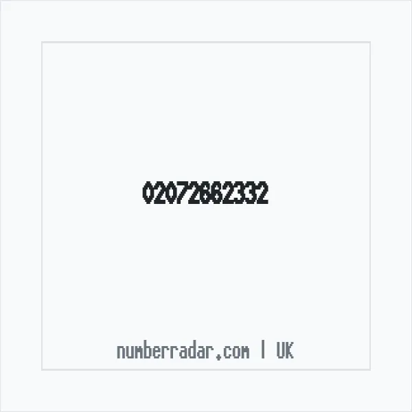 Reverse number check for +44 20 7266 2332 — who called me?