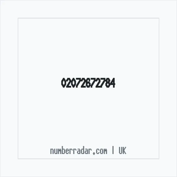 Reverse number check for +44 20 7267 2784 — who called me?
