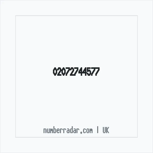 Reverse number check for +44 20 7274 4577 — who called me?