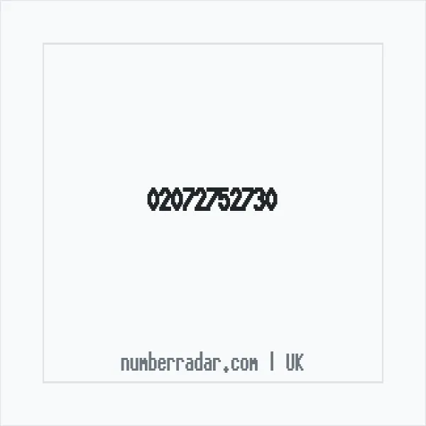 Reverse number check for +44 20 7275 2730 — who called me?