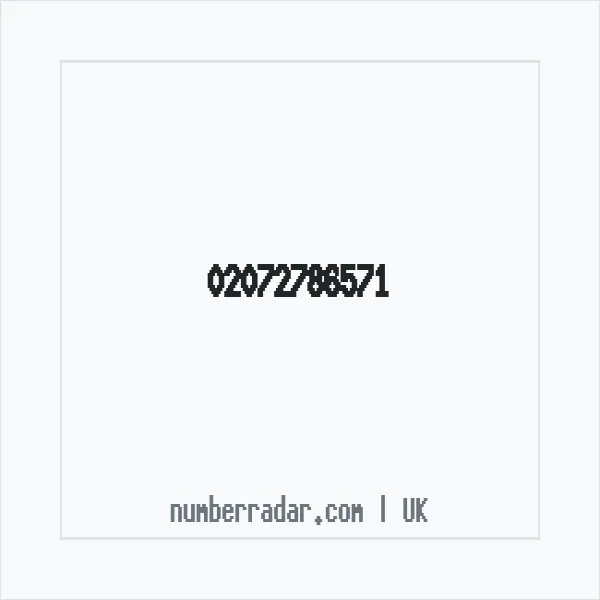 Reverse number check for +44 20 7278 6571 — who called me?