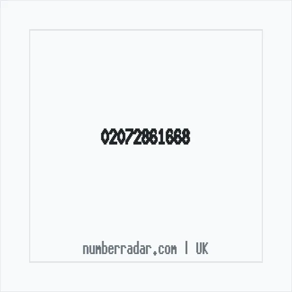 Reverse number check for +44 20 7286 1668 — who called me?