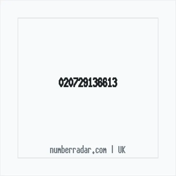 Reverse number check for +44 (2072) 913-661 — who called me?