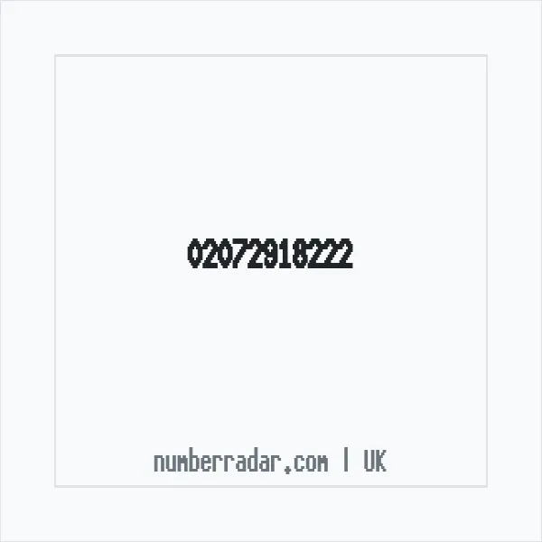Reverse number check for +44 20 7291 8222 — who called me?