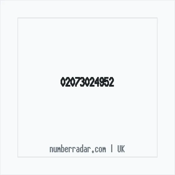 Reverse number check for +44 20 7302 4952 — who called me?