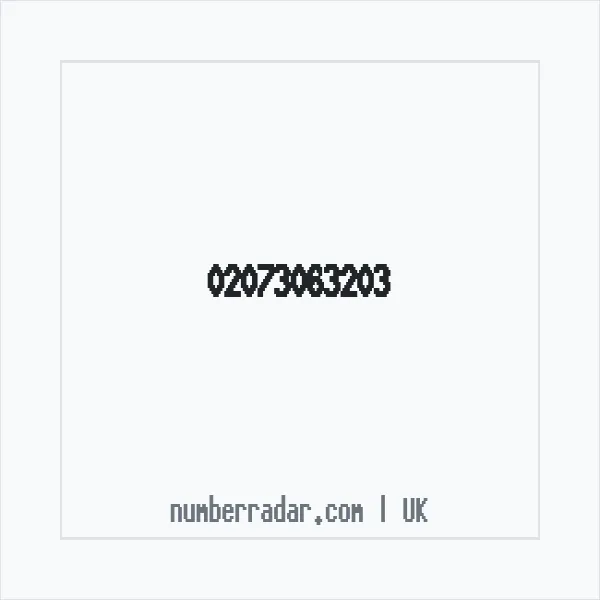Reverse number check for +44 20 7306 3203 — who called me?