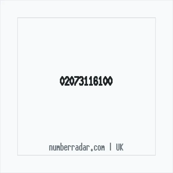 Reverse number check for +44 20 7311 6100 — who called me?