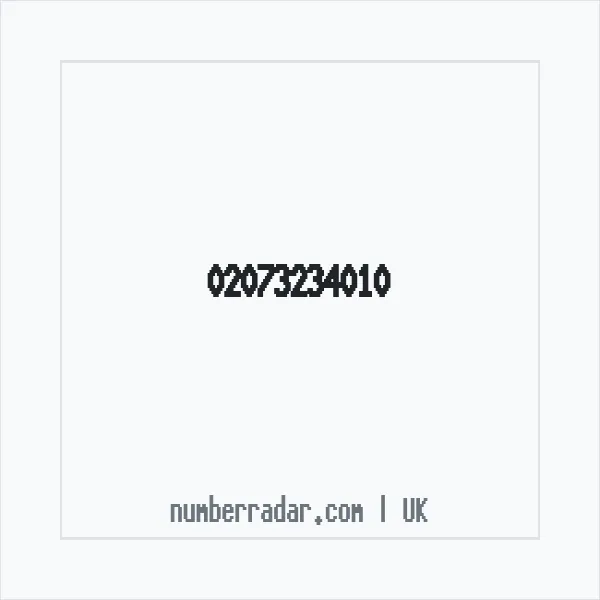 Reverse number check for +44 20 7323 4010 — who called me?