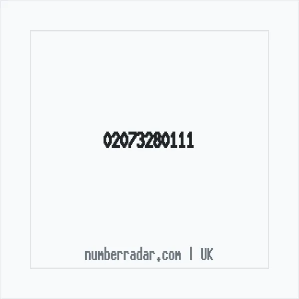 Reverse number check for +44 20 7328 0111 — who called me?