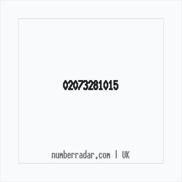 Reverse number check for +44 20 7328 1015 — who called me?