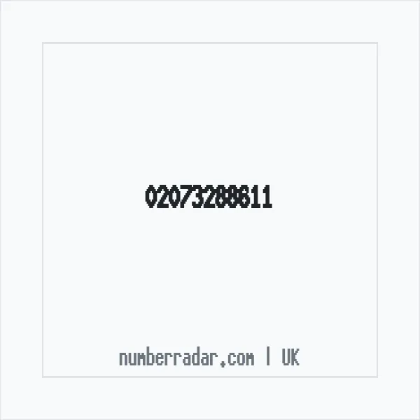 Reverse number check for +44 20 7328 8611 — who called me?