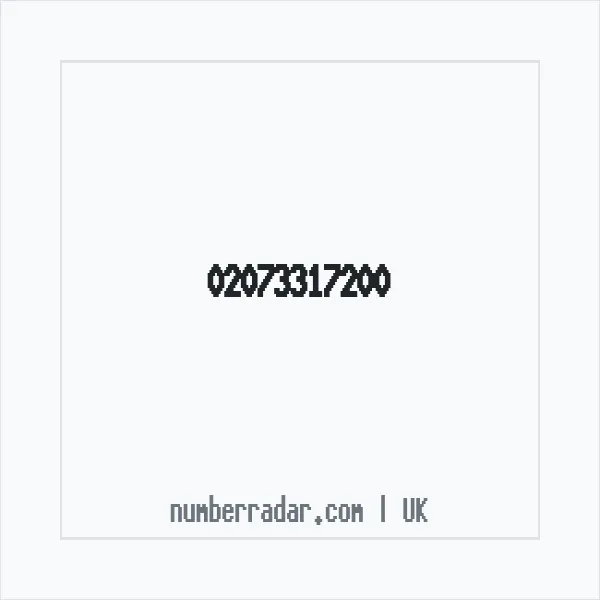 Reverse number check for +44 20 7331 7200 — who called me?